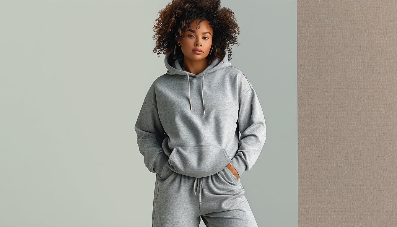 Plus-size activewear set on a clean background